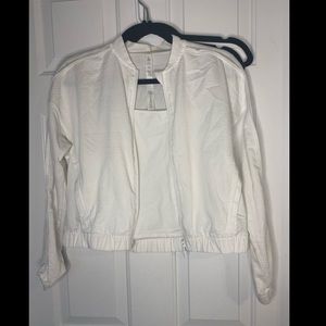 Lululemon white sport jacket size 4
